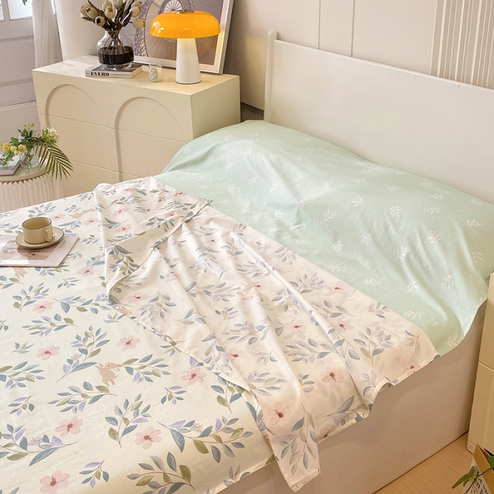 91家纺网 家纺一手货源 找家纺 金鑫汇 2023新款全棉亲肤印花隔脏睡袋 莫妮卡