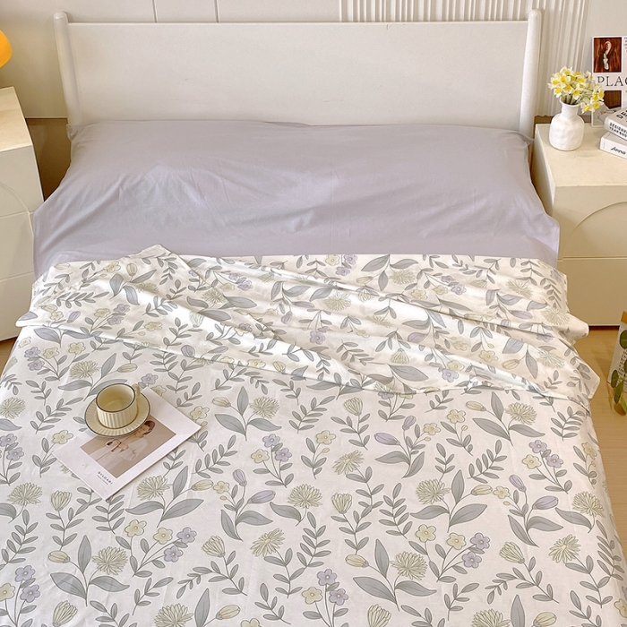 91家纺网 家纺一手货源 找家纺 金鑫汇 2023新款全棉亲肤印花隔脏睡袋 诗情画意