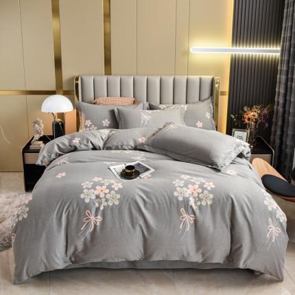 91家纺网 家纺一手货源 找家纺 总名优家纺 2023新款全棉生态加厚磨毛四件套单品系列（支持一件定制）