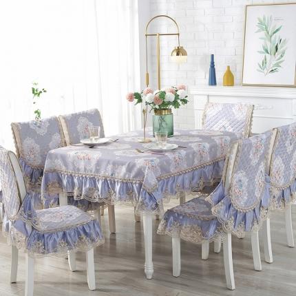 91家纺网 家纺一手货源 找家纺 共鸣沙发垫 2023新款特价印花餐椅垫 星迹浅蓝