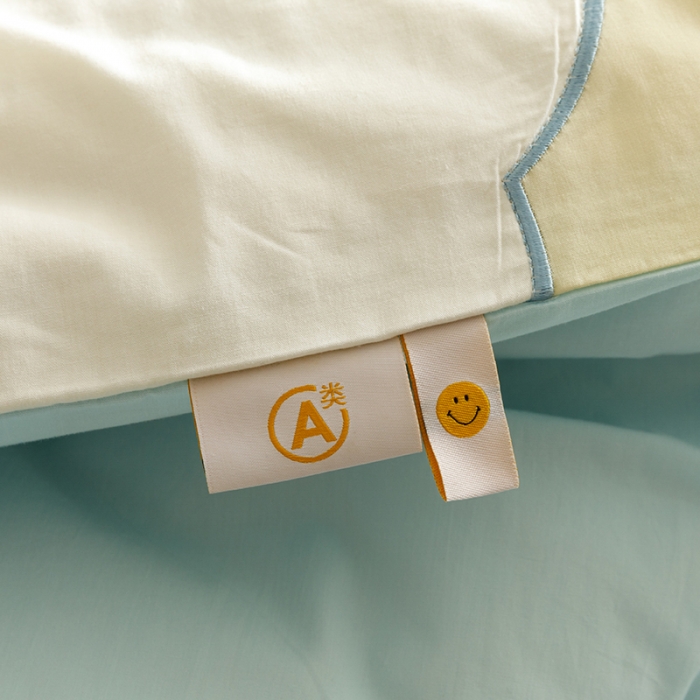 91家纺网 家纺一手货源 找家纺 （总）新款ins风全棉A类水洗棉贴布绣花四件套儿童三件套上下铺床套件