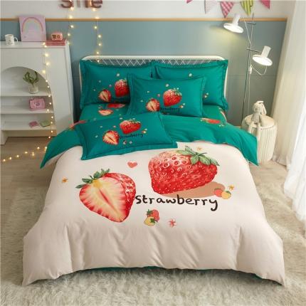 91家纺网 家纺一手货源 找家纺 （总）沐白家居 2023全棉大版生态磨毛四件套