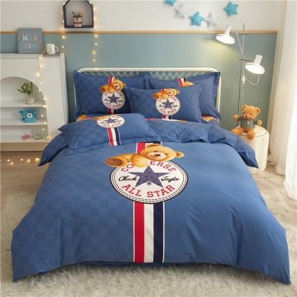 91家纺网 家纺一手货源 找家纺 （总）沐白家居 2023全棉大版生态磨毛四件套