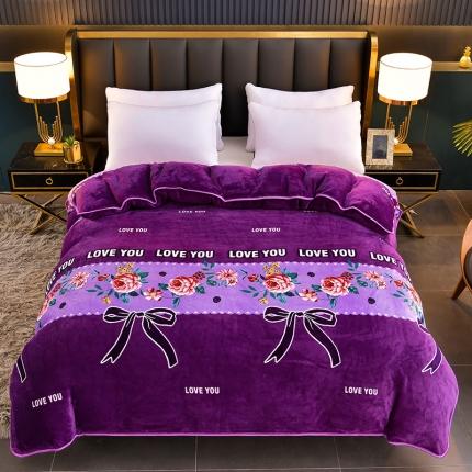 91家纺网 家纺一手货源 找家纺 雨洋2025新款加厚保暖牛奶绒金貂婴儿绒单被套 那年花开