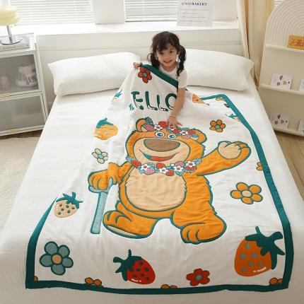 91家纺网 家纺一手货源 找家纺 （总）麻依 2023新款十层全棉纱布儿童母婴被毛巾被面包被