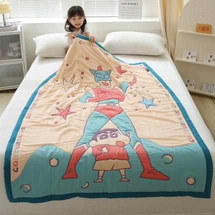 91家纺网 家纺一手货源 找家纺 （总）麻依 2023新款十层全棉纱布儿童母婴被毛巾被面包被