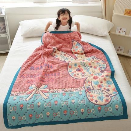 91家纺网 家纺一手货源 找家纺 （总）麻依 2023新款十层全棉纱布儿童母婴被毛巾被面包被