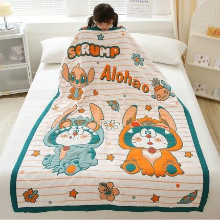 91家纺网 家纺一手货源 找家纺 （总）麻依 2023新款十层全棉纱布儿童母婴被毛巾被面包被