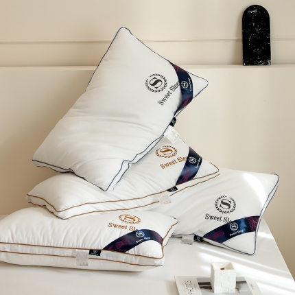 91家纺网 家纺一手货源 找家纺 （总）2025新款全棉星级酒店单边枕羽丝绒枕酒店立体枕 枕头枕芯