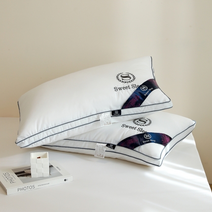 91家纺网 家纺一手货源 找家纺 （总）2025新款全棉星级酒店单边枕羽丝绒枕酒店立体枕 枕头枕芯