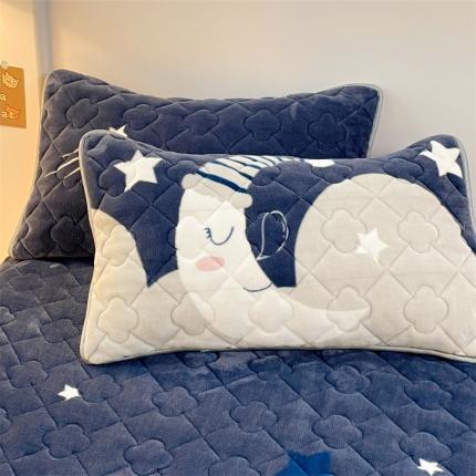 91家纺网 家纺一手货源 找家纺 (总) 新款冬季牛奶绒夹棉枕套加厚加绒亲肤柔软枕芯套