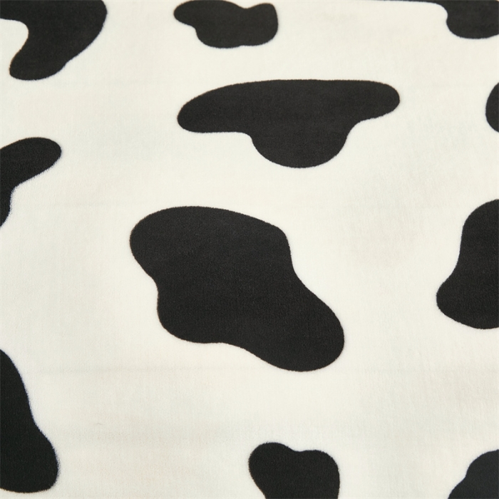 91家纺网 家纺一手货源 找家纺 凤杰 2025新款高克重7斤加厚印花牛奶绒金貂法莱绒四件套 奶牛甜心