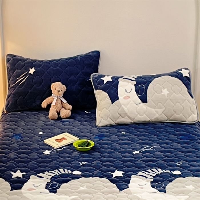 91家纺网 家纺一手货源 找家纺 梦舒羽 2025新款冬季牛奶绒夹棉加厚加绒亲肤柔软枕芯套 晚安