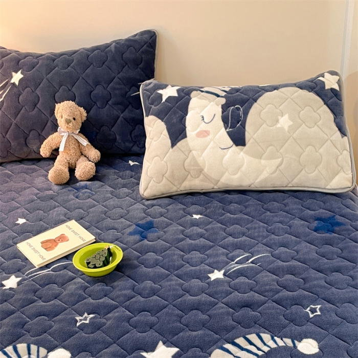 91家纺网 家纺一手货源 找家纺 梦舒羽 2025新款冬季牛奶绒夹棉加厚加绒亲肤柔软枕芯套 晚安