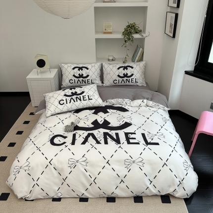 91家纺网 家纺一手货源 找家纺 摩卡 2024新款亲肤四季棉四季款现代简约系列四件套 可可小姐