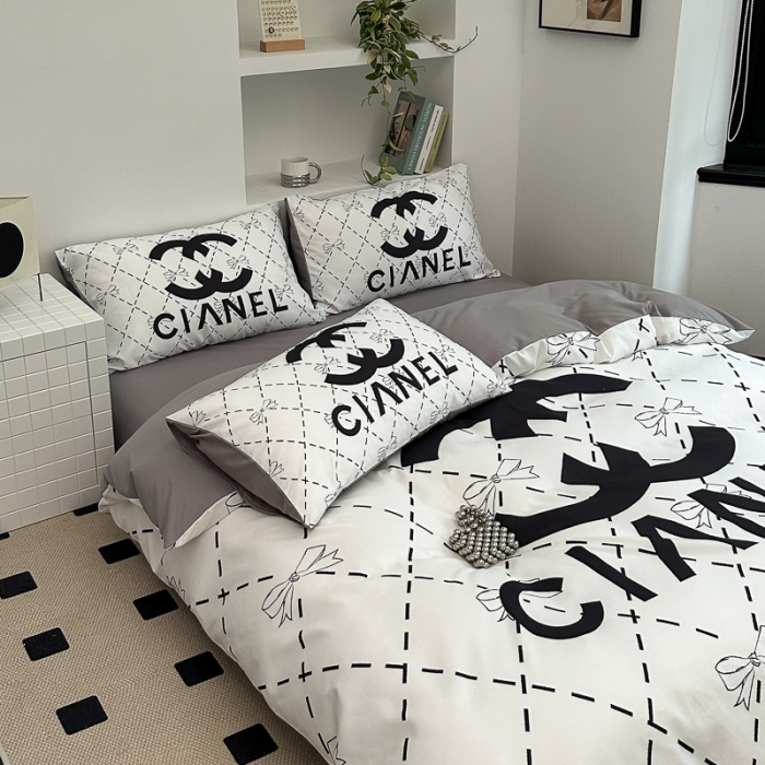 91家纺网 家纺一手货源 找家纺 摩卡 2024新款亲肤四季棉四季款现代简约系列四件套 可可小姐