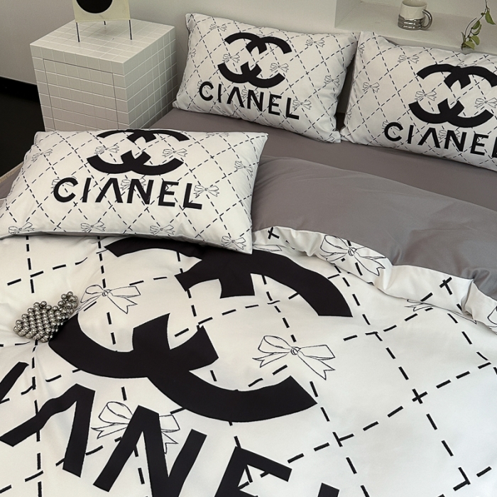 91家纺网 家纺一手货源 找家纺 摩卡 2024新款亲肤四季棉四季款现代简约系列四件套 可可小姐