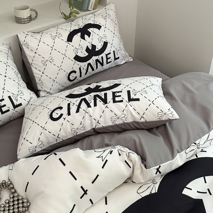 91家纺网 家纺一手货源 找家纺 摩卡 2024新款亲肤四季棉四季款现代简约系列四件套 可可小姐