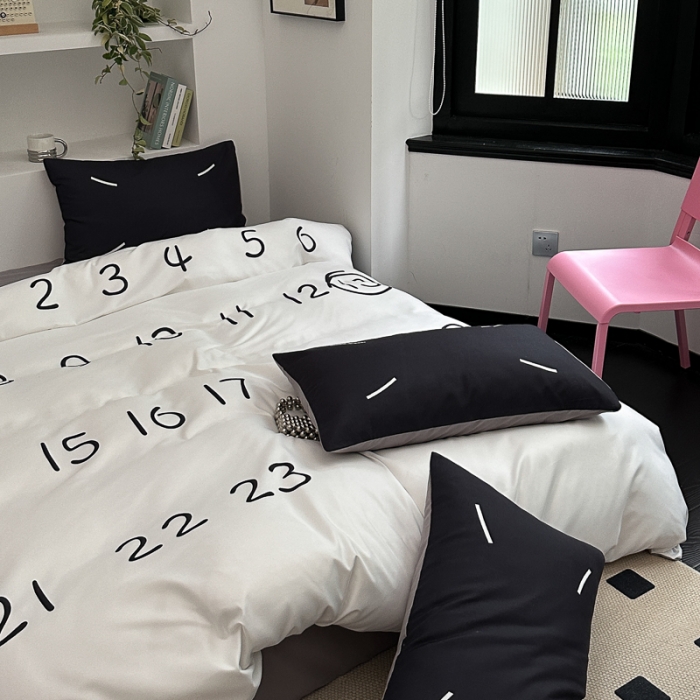 91家纺网 家纺一手货源 找家纺 摩卡 2024新款亲肤四季棉四季款现代简约系列四件套 马吉拉