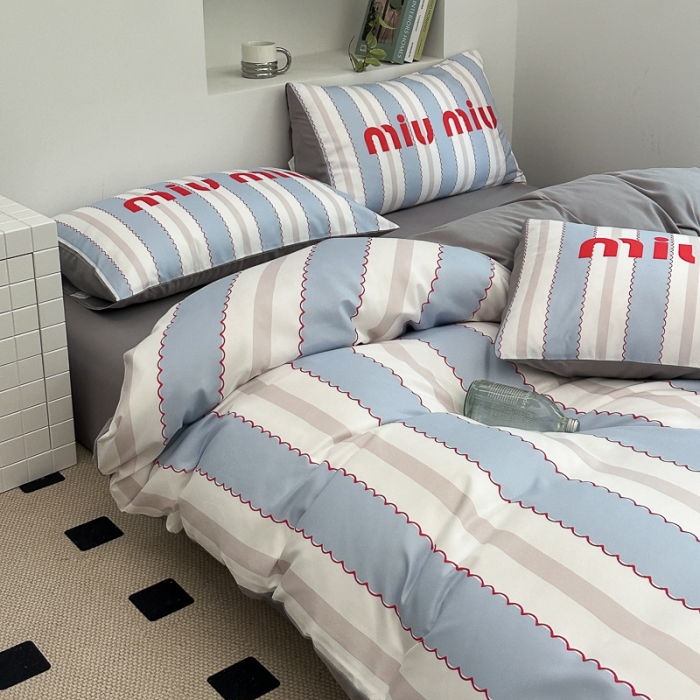 91家纺网 家纺一手货源 找家纺 摩卡 2024新款亲肤四季棉四季款现代简约系列四件套 缪缪