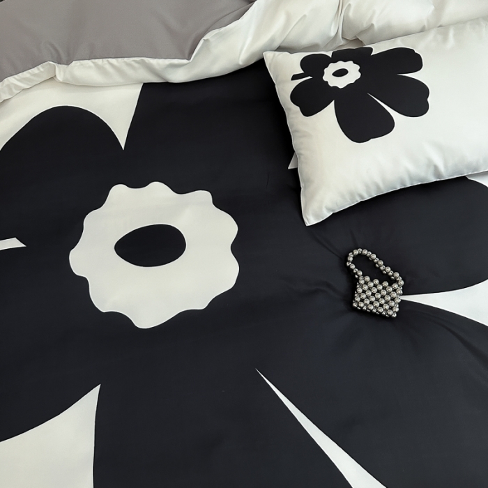 91家纺网 家纺一手货源 找家纺 摩卡 2024新款亲肤四季棉四季款现代简约系列四件套 瑞丽