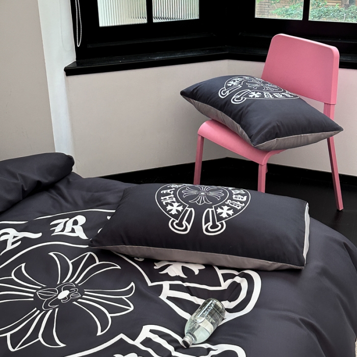 91家纺网 家纺一手货源 找家纺 摩卡 2024新款亲肤四季棉四季款现代简约系列四件套 心罗