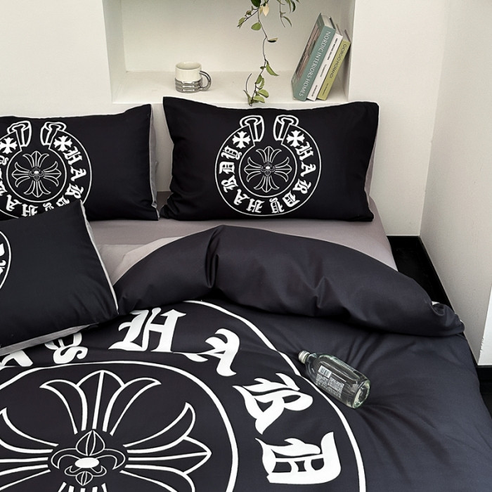 91家纺网 家纺一手货源 找家纺 摩卡 2024新款亲肤四季棉四季款现代简约系列四件套 心罗