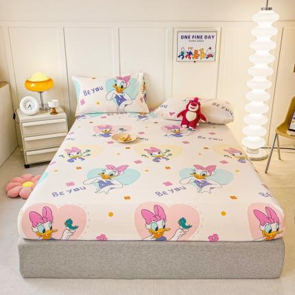 91家纺网 家纺一手货源 找家纺 （总）莎臣豹 2025新款云小棉印花单床笠二三件套