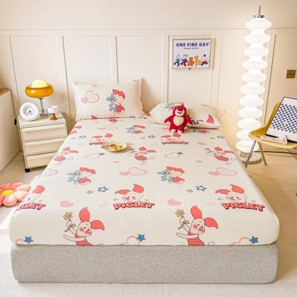 91家纺网 家纺一手货源 找家纺 （总）莎臣豹 2025新款云小棉印花单床笠二三件套