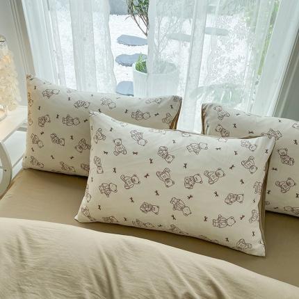 91家纺网 家纺一手货源 找家纺 （总）赫然 2026新款A类针织水洗双层纱单枕套