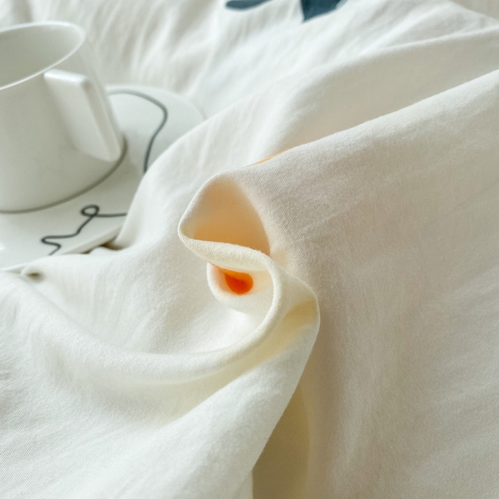 91家纺网 家纺一手货源 找家纺 赫然 2026新款A类针织水洗双层纱单枕套 好柿成双