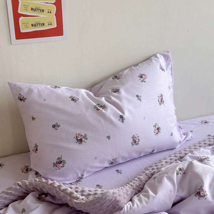 91家纺网 家纺一手货源 找家纺 （总）星期八 2023新款复古碎花全棉豆豆春秋被四件套