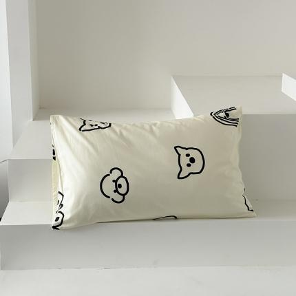 91家纺网 家纺一手货源 找家纺 桃喜 2024新款40支13372全棉印花小版单枕套 小狗泡芙