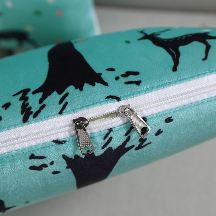 91家纺网 家纺一手货源 找家纺 伊可爱抱枕被 2023新款水晶超柔磨毛四季多针抱枕被 乐园