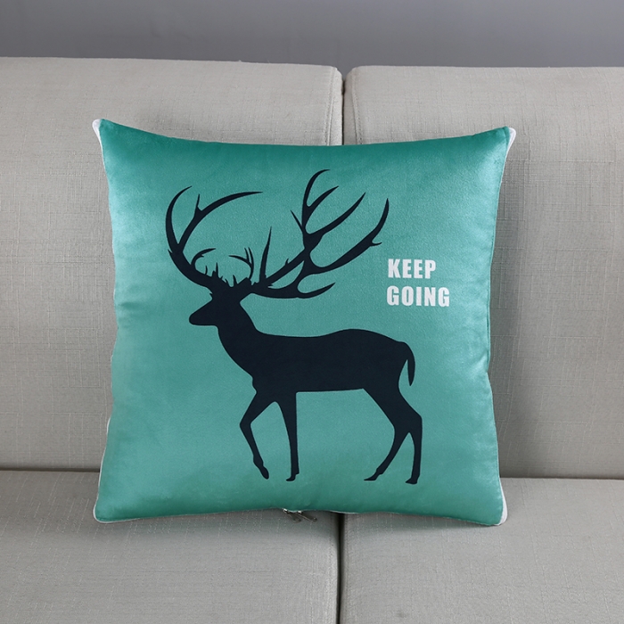 91家纺网 家纺一手货源 找家纺 伊可爱抱枕被 2023新款水晶超柔磨毛四季多针抱枕被 鹿利