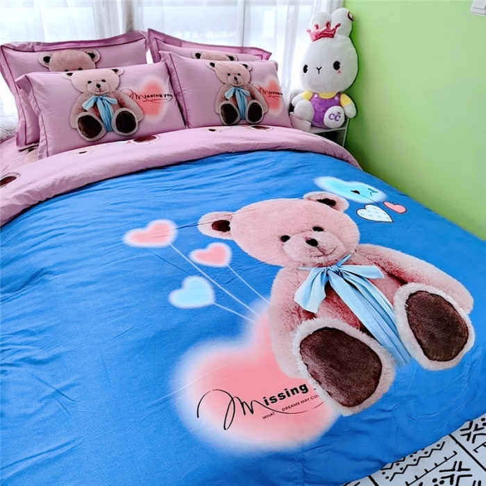 91家纺网 家纺一手货源 找家纺 沐白家居 2023全棉大版生态磨毛四件套 佐恩