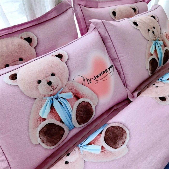 91家纺网 家纺一手货源 找家纺 沐白家居 2023全棉大版生态磨毛四件套 佐恩