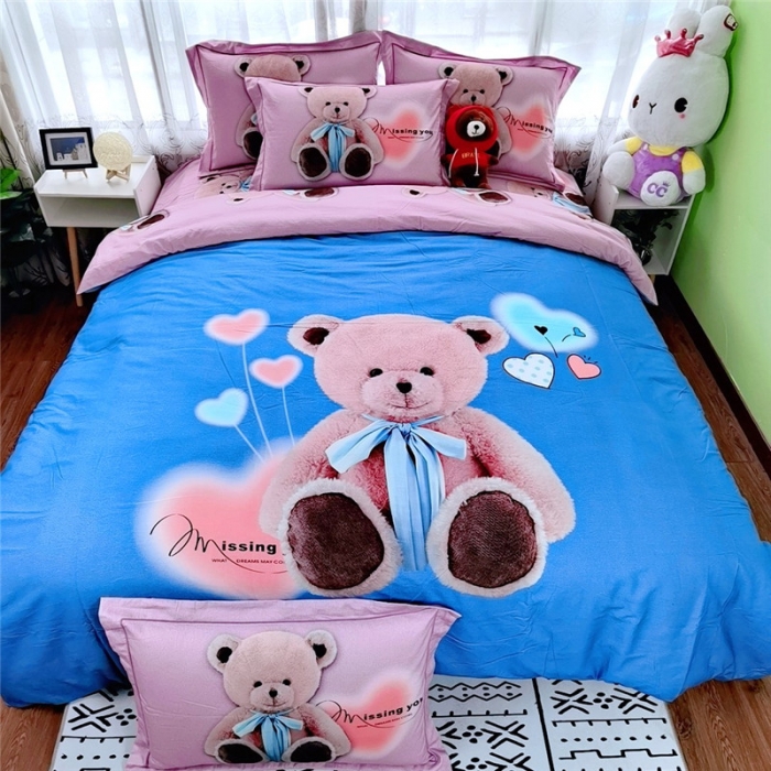 91家纺网 家纺一手货源 找家纺 沐白家居 2023全棉大版生态磨毛四件套 佐恩