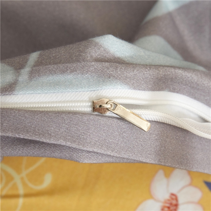 91家纺网 家纺一手货源 找家纺 沐白家居 2023全棉大版生态磨毛四件套 小海宝-黄