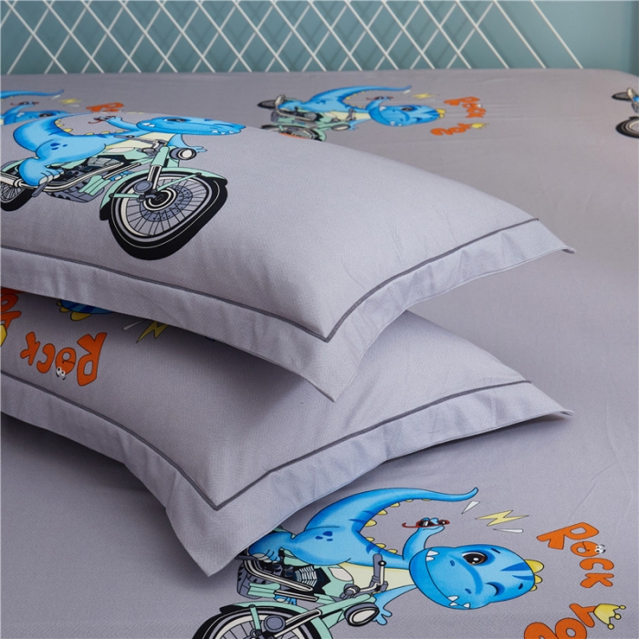 91家纺网 家纺一手货源 找家纺 沐白家居 2023全棉大版生态磨毛四件套 快乐至上