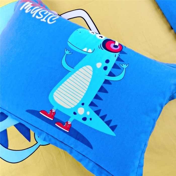 91家纺网 家纺一手货源 找家纺 沐白家居 2023全棉大版生态磨毛四件套 音乐派