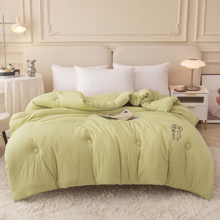 91家纺网 家纺一手货源 找家纺 （总）星航家纺 2025新款原棉大豆被冬被春秋被跑量直播爆款 蓝色