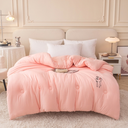 91家纺网 家纺一手货源 找家纺 （总）星航家纺 2025新款原棉大豆被冬被春秋被跑量直播爆款 蓝色