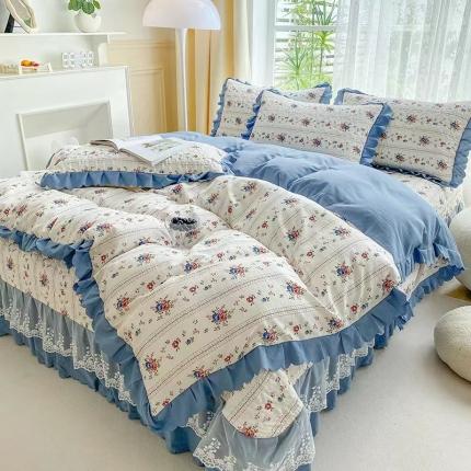 艺慕 2025款双层蕾丝大花边床盖  梦兰