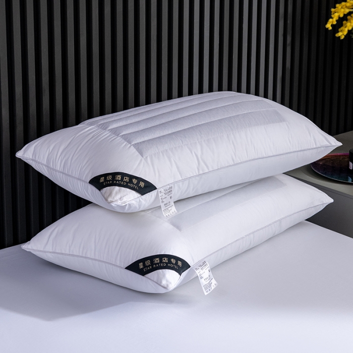 91家纺网 家纺一手货源 找家纺 （总）宜眠 2023新款酒店荞麦枕芯五星级酒店专用半荞麦壳两用枕头护颈