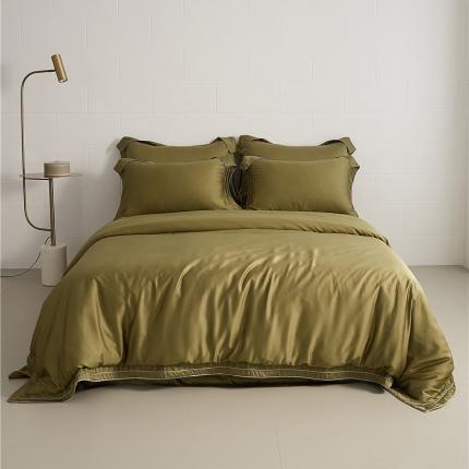 2023秋冬新款长绒棉-云锦系列英文版 云锦-橄榄绿