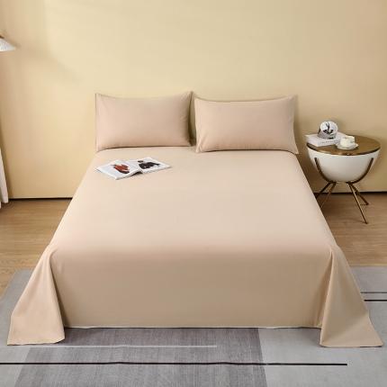 91家纺网 家纺一手货源 找家纺 拼社 全棉加厚磨毛单品-单床单 浅卡其