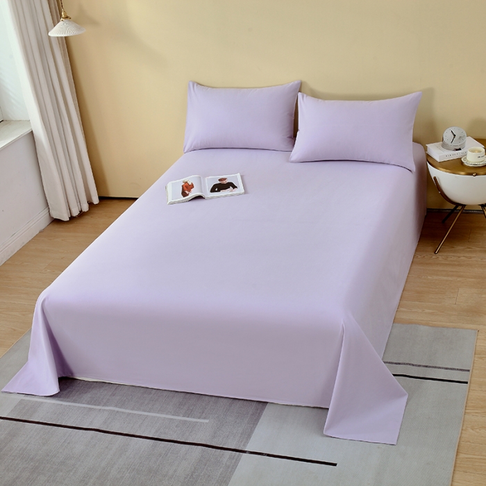 91家纺网 家纺一手货源 找家纺 拼社 全棉加厚磨毛单品-单床单 丁香紫