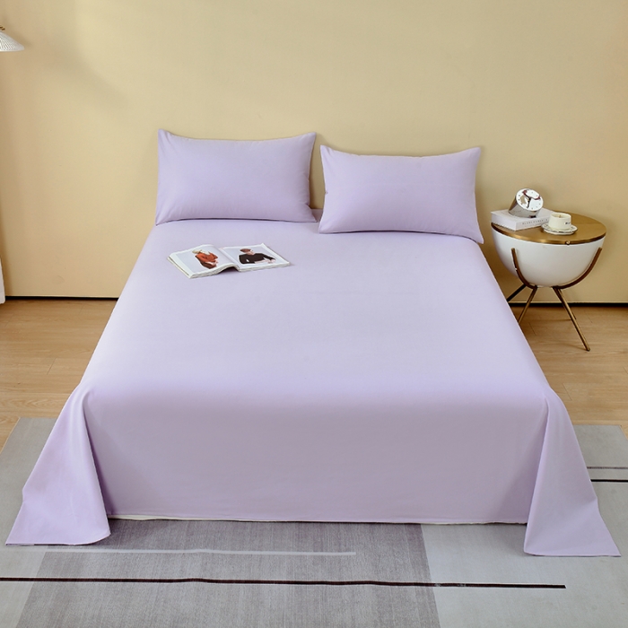 91家纺网 家纺一手货源 找家纺 拼社 全棉加厚磨毛单品-单床单 丁香紫