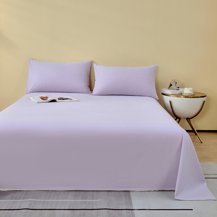 91家纺网 家纺一手货源 找家纺 拼社 全棉加厚磨毛单品-单床单 丁香紫